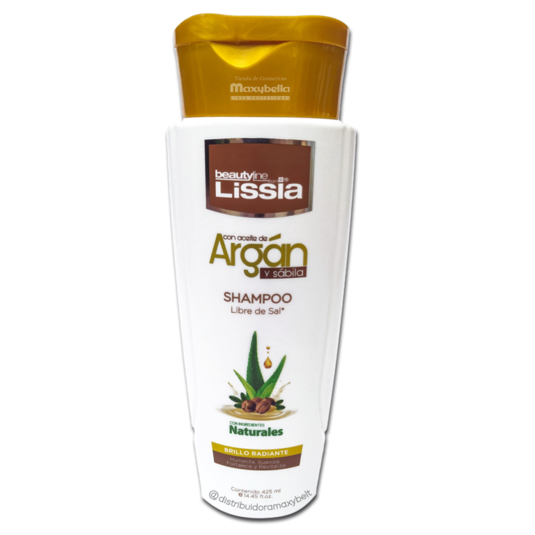 Shampoo Argan y Sabila Lissia Cosmeticos Maxybelt
